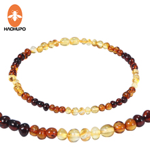 HAOHUPO-collar de ámbar del Caribe para bebé, abalorios ámbar Natural, joyería, proveedor de pulseras para bebé 2024 - compra barato