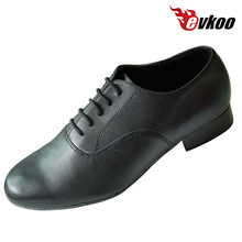 Evkoodance 2017  Man's Modern Salsa Tango Dance Shoes Black  2.5 Cm Heel  Height Can Be Choose Evkoo-303 2024 - buy cheap