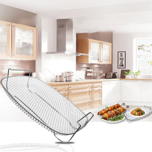 Steamed Fried Filter Shelf Serving Stainless Steel Barbecue Net Rack Kitchen Multifunction Plates Baking Cooling Shelf BBQ Tools 2024 - buy cheap