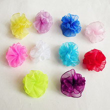 100PC/Lot Candy Colors Dog Hair Bows Gauze Flower Puffs Bows Dog Grooming Accessories Pet Supplies 2024 - buy cheap