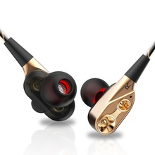 Dual Drive Stereo earphone In-ear Headset Earbuds Bass Earphones For iPhone huawei Xiaomi 3.5mm mobile phone earphones With Mic 2024 - buy cheap