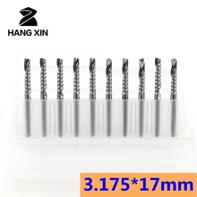 3.175mm Single-slot spiral milling cutter bit  Carbide CNC Router Bit sone Flutes Spiral End Mills Single Flutes Milling Cutter 2024 - buy cheap