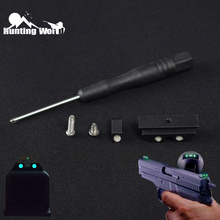 Hunting Handgun Pistol Glow in the Dark Day Night Sight Green Dot for Glock  17, 19, 22, 23, 24, 26, 27, 33, 34, 35  with Screw 2024 - buy cheap