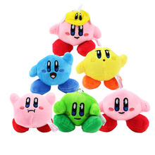 6Pcs/Lot Kirby Star Waddle Doo Cotton Keychain Plush Cartoon Doll Toys 2024 - buy cheap