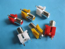 AV Pin Jack RCA Female 3 Color Audio Video AV Socket Connector AV-8.4-6  120 pcs per lot HIGH Quality HOT Sale 2024 - buy cheap