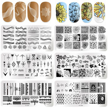 PICT YOU Nail Stamping Plates Butterfly Flower Leaf Mixed 12cm * 6cm Nail Art Image Plate Stencils Stainless Steel Nail Design 2024 - buy cheap