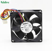 For Nidec 8025 T80T12MS11A7 80mm 8cm 12V 0.35A 4Wire Case pwm axial Cooling Fan 2024 - купить недорого