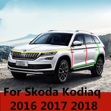 Резиновое уплотнение для автомобиля, звукоизоляционный уплотнитель, кромка, шумоизоляция, уплотнительная лента для автомобильной двери для SKODA KODIAQ 2017 2018 2024 - купить недорого