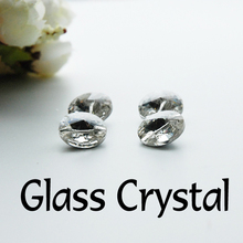 Rivoli-diamantes de imitación para coser con un agujero, cristal de Color transparente, 8,10,12,14,16,18mm, SF0207-SF0218, venta al por mayor 2024 - compra barato