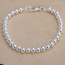 H114 925 Delicate Silver Color Bracelets For Women Charm Fashion Jewelry 6mm Beads Bracelet /aewaiwda Axcajoja 2024 - buy cheap