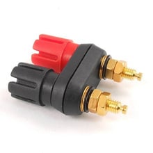 SODIAL(R)-conector hembra Dual, Terminal tipo plátano, poste de encuadernación para amplificador de altavoz 2024 - compra barato