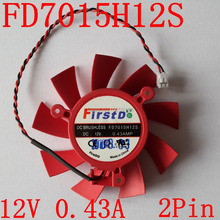 Free shipping FD7015H12S 2pin 12V 0.43A for ATI HD 5770 / 5850 Series Video Card Cooling Fan 2024 - buy cheap