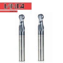 CNC carburo final mills HRC45 R4 2 flautas duro tungsteno, bola de acero de la fresadora de extremo de 2024 - compra barato