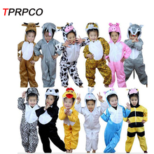 Детский костюм для косплея TPRPCO, 1 шт., костюм динозавра, тигра, слона, комбинезон на Хэллоуин для мальчиков и девочек, NL989 2024 - купить недорого