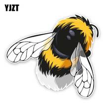 YJZT 13.2CM*11.9CM A Furry Fat Bee PVC Car Sticker Quality Decal 12-300836 2024 - buy cheap