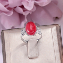 Fine Jewelry S925 Rings For Women Sterling Silver 14*10mm Chalcedony Natural Oval Red Gemstone Ring Luxury Vintage Anel R-CH001 2024 - buy cheap