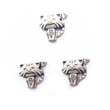 20pcs/lot  Diy Fashion Alloy Vintage Silver Cats Charms For Floating Living Memory Locket 2024 - buy cheap