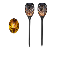 Lâmpada de chama movida a energia solar, cintilação ip65, à prova d'água, led, jardim, paisagem, gramado, caminho, iluminação, tocha, decoração ao ar livre