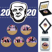 Donald J. Trump 2020-moneda de gran desafío para mantener a Estados Unidos, monedas chapadas en oro de 24K, para regalo de negocios para padre 2024 - compra barato