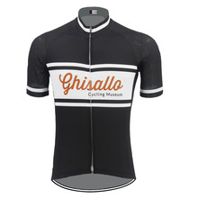 Retro Black Cycling Jersey Ropa Ciclismo Men's Short Sleeve Bicycle Clothing Summer Anti-Sweat Bike Wear Team Triathlon 2024 - buy cheap