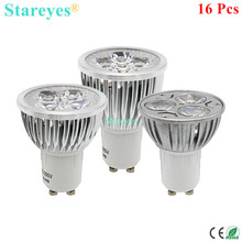 Free shipping 16 pcs Dimmable 3W 4W 5W GU10 E27 B22 E14 GU5.3 MR16(12V) LED Spotlight Downlight Lamp bulb light lighting 2024 - buy cheap