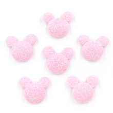 60Pcs/lot Handmade Mouse Head Shape Patches for Headwear Shiny Crafts Appliques for Card Making F02 2024 - buy cheap