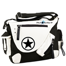 Cartoon Anime Black Rock Shooter BRS Cosplay Messenger Bags Canvas Shoulder School Travel Book Bags 2024 - buy cheap