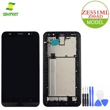 Для Asus ZenFone 2 ZE551ML ЖК-дисплей кодирующий преобразователь сенсорного экрана в сборе с рамкой Замена для ZenFone2 Z00AD 5,5 "LCDs 2024 - купить недорого