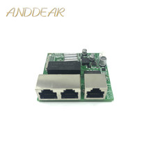 3-port Gigabit switch módulo é amplamente utilizado em linha LED porta 5 10/100/1000 m entre em contato com porta mini switch módulo PCBA Motherboard 2024 - compre barato