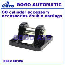 SC cilindro acessórios acessórios brincos duplas CB32/40/50/63/80/100/125 Cauda balanço base acessório acessórios 2024 - compre barato