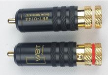 Free shipping WBT-0144 Gold plated RCA plug 4pcs/lot 2024 - buy cheap