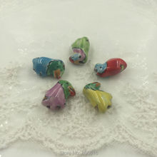Pingentes de contas de cerâmica feitos à mão china 21mm "papagaio" 25 peças contas de joias acessórios descobertas 2024 - compre barato