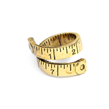 Measure Ruler Twisted Ring For Women Men Fashion Adjustable Measuring Tape Rings Finger Jewelry Party Gift 2024 - купить недорого