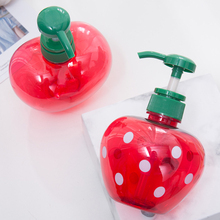 500ml Bathing Strawberry Bottle/Heart Type Press Bottles Emulsion Dispenser Lotion Travel Bathroom Supplies 2024 - buy cheap