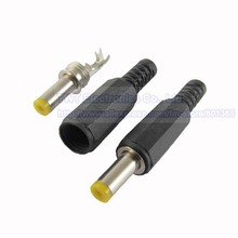 Adaptador de conector macho de alimentación CC de 4,8x1,7mm, mango de plástico, cabeza amarilla, DIY, 4,8/1,7/100 piezas de envío gratis 2024 - compra barato