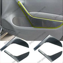 Reposabrazos de puerta Interior de fibra de carbono, embellecedor decorativo para VW GOLF MK6 2009 2010 2011 2012 2013 2024 - compra barato