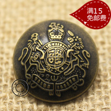 Hot sales! Sale!!! button 30 PCs Metal Buttons Round Antique Bronze Carved 18mm Beautiful practical sewing accessories 2024 - buy cheap