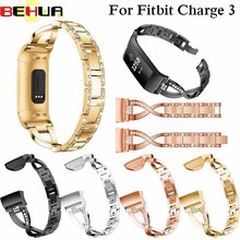 Watch Band for Fitbit Charge 3 Band Strap Stainless Steel Metal Wrist Strap Women Jewelry Bracelet for fitbit Charge 3 watchband 2024 - buy cheap