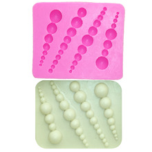 M0163 3D Round Pearls Beads Silicone Mold Kitchen Baking Fondant Cake Decor Tool Sugarcraft Mould For DIY Cake Decoration 2024 - buy cheap