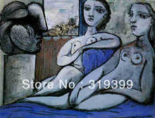 Reproducción de pintura al óleo sobre lienzo de lino, nudes-and-bust-1933 de pable picasso, CALIDAD DE musam, envío rápido gratis, hecho a mano 2024 - compra barato
