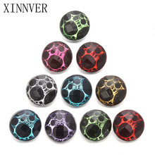 10pcs/lot Mixed Color Alloy Sequins Resin 18mm Snaps Buttons Fit Xinnver Snap Bracelets DIY Fashion Snap Jewelry Findings 2024 - buy cheap