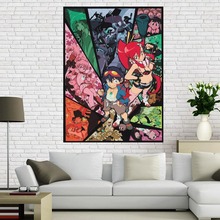 Novo estilo gurren lagann personalizado lona de seda 27x40cm 30x45cm poster diy melhor presente para o quarto das crianças transporte da gota 2024 - compre barato