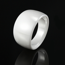 Classic Design Black White Smooth Curved Ceramic Ring For Men And Women Top Quality Jewelry Rings Wedding Anniversary Best Gift 2024 - buy cheap