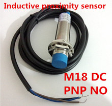 Interruptor com sensor de proximidade indutivo m18, cilindro de alta qualidade, sem descarga, pnp, nenhum fio dc, distância 8mm, detecção de metal 2024 - compre barato