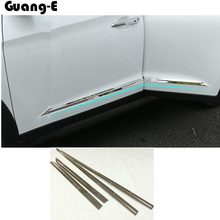 Car Cover Detector Stainless Steel Side Door Body Trim Stick Frame Strip Molding Part For Hyundai Tucson 2015 2016 2017 2018 2024 - buy cheap