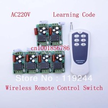 220V 1CH 315/433Mhz Learning Code Radio RF Wireless Remote Control Switch System 6 Receiver& transmitter 2024 - buy cheap