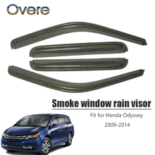 OVERE NEW 1Set Smoke Window Rain Visor For Honda Odyssey 2009 2010 2011 2012 2013 2014 Vent Sun Deflectors Guard Accessories 2024 - buy cheap