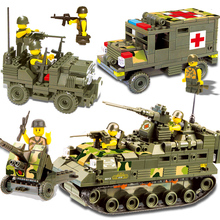 Early Development Toy Kids Educational toys Plastic Assembled Military building blocks Kits 2024 - buy cheap