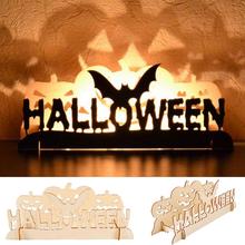 Halloween Wooden Decoration Haloween DIY Witch Grim Reaper Pumpkin Halloween Dies Festival Party Supplies Halloween Party Decor 2024 - buy cheap