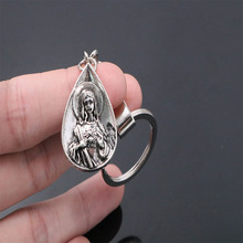 Catholic Virgin Mary Jewelry Motorcycle Key Chain, Mercy Mary Jesus Key Chain, Car Key Bag Handbag Chain Gift 2024 - buy cheap